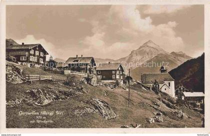 Gurtnellen UR Ansicht mit Kirche Blick gegen Windgaelle