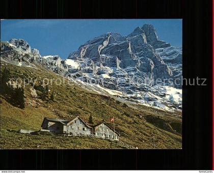 Isenthal Touristenhaus Biwaldalp mit Schlieren Urner Alpen