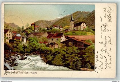 6463 Bürglen UR 1900 - Kirche - 13936073