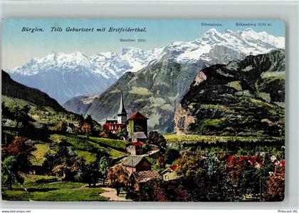6463 Bürglen UR - Tells Geburtsort mit Erstfelderthal Mentliser Gibelstö... - 11089916