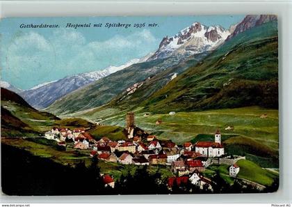 6493 Hospental - Gotthardstrasse Hospental mit Spitzberge - 11062252