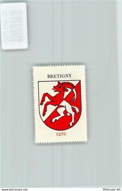 1053 Bretigny-sur-Morrens - Vignette Wappen Kaffee Hag ca 1920-1940 Stei... - 10408590