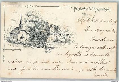 1081 Montpreveyres 1898 Künstlerkarte Presbytere - 13173420