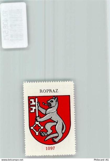 1088 Ropraz - Vignette Wappen Kaffee Hag ca 1920-1940 Fuchs Schlüssel - 10408571