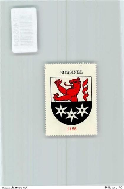 1195 Bursinel - Vignette Wappen Kaffee Hag 1920-1940 - 10406804