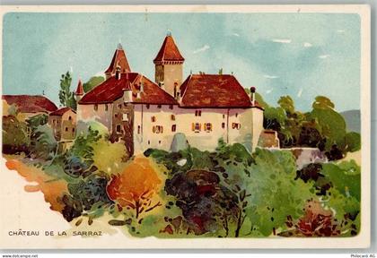 1315 La Sarraz Lithographie Schloss - 13990393
