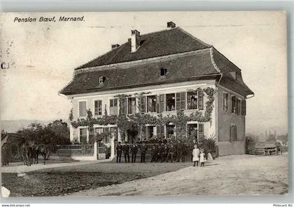 1524 Marnand 1909 Foto AK Pension Boef - 13585552