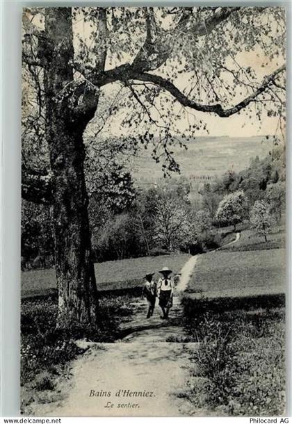 1525 Henniez Treize-Cantons 1917 - Le sentier - 10586682