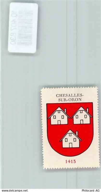1608 Chesalles-sur-Oron - Vignette Wappen Kaffee Hag 1920-1940 - 10407830