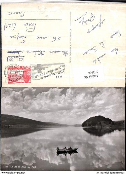 502956,Lac de Joux au Pont See b. Le Chenit Ruderboot Kt Waadt