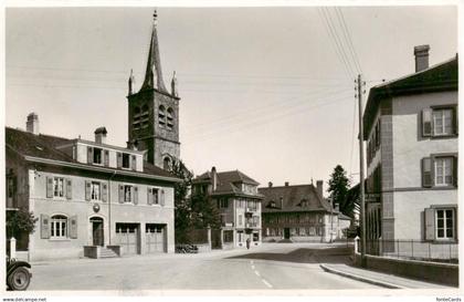 Echallens VD Ortszentrum Kirche