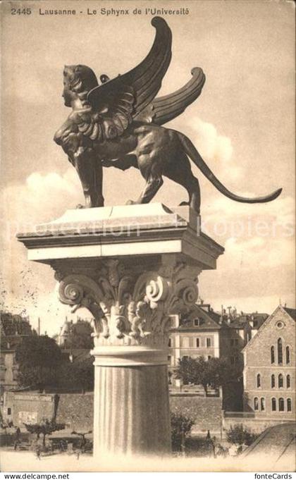 Lausanne VD Le Sphynx de l'Universite