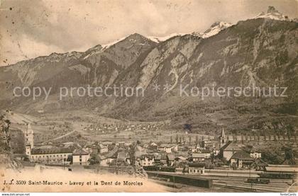 Lavey-les-Bains et la Dent de Morcles Alpes