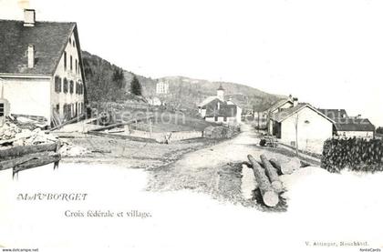 Mauborget Croix federale village