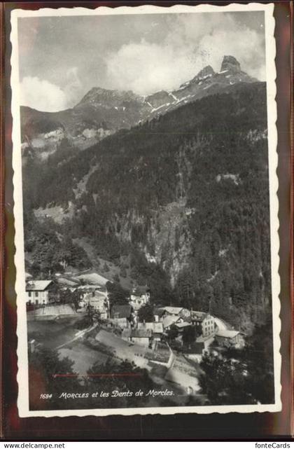 Morcles Panorama et Dents de Morcles Waadtlaender Alpen Feldpost