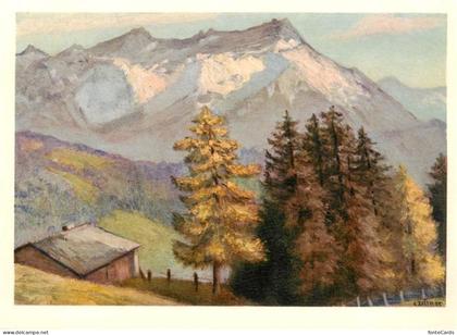 Morcles VD Les Dents de Morcles vues de Leysin