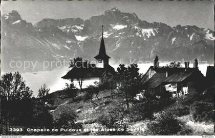 Puidoux Chapelle et les Alpes de Savoie