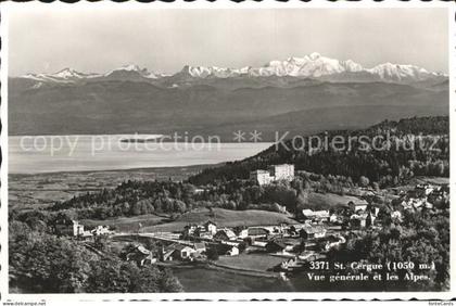 Saint-Cergue Nyon Suisse avec les Alpes