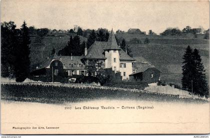SUISSE VAUD - vue du chateau de Cottens