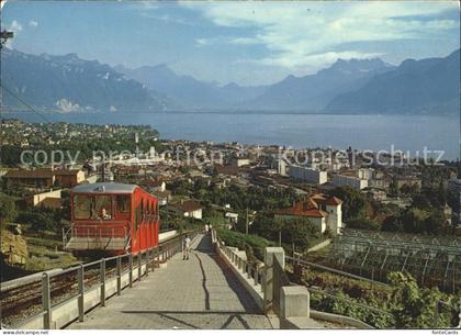 Vevey VD Funiculaire Vevey Chardonne Mt Pelerin Vue sur Vevey