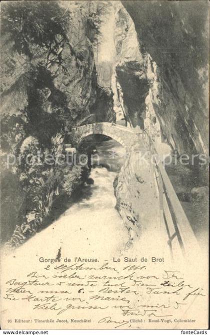 Yverdon VD Gorges de l'Areuse Le Saut de Brot Schlucht
