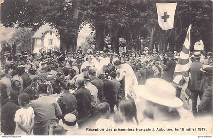 Suisse - AUBONNE (VD) Réception de prisonniers français le 19 juillet 1917 - Ed. J. Noséda
