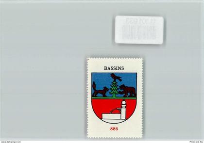 1269 Bassins - Vignette Wappen Kaffee Hag ca 1920-1940 - 11101933