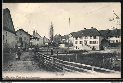 AK Bercher, Ortspartie mit Kindern