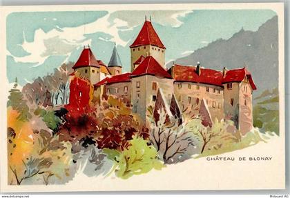 1807 Blonay Lithographie Schloss de Blonay - 13990382