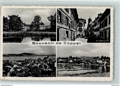 1296 Coppet - Souvenir de Coppet 4-Bildkarte - 11084948