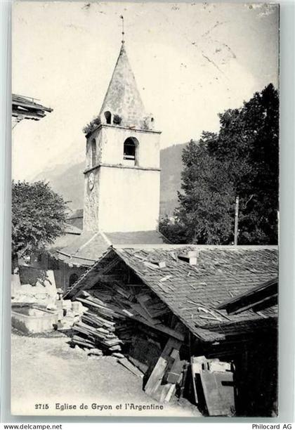 1882 Gryon 1909 - Eglise - 39404444
