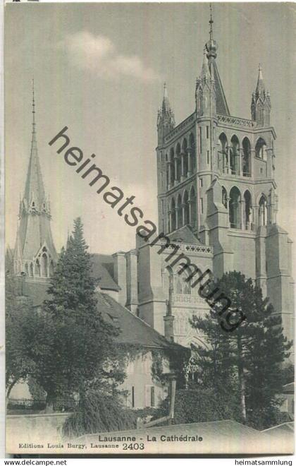 Lausanne - La Cathedrale - Edition Louis Burgy Lausanne