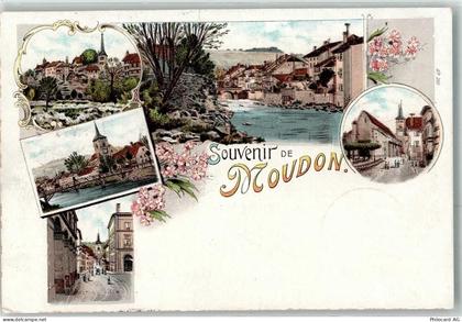 1510 Moudon 1898 Lithographie - 13616024