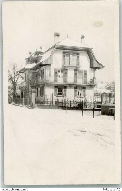 1070 Puidoux Privatfoto AK Winter Wohnhaus Ort handschriftlich - 13960646