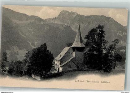 1658 Rossinière Foto AK Kirche - 38193965