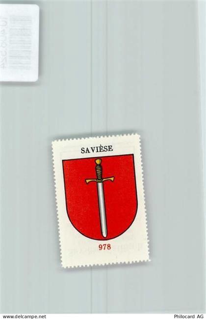 1965 Savièse - Vignette Wappen Kaffee Hag ca 1920-1940 Schwert - 10408524