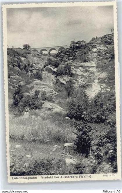 3938 Ausserberg - Lötschbergbahn, Viadukt - 50698117