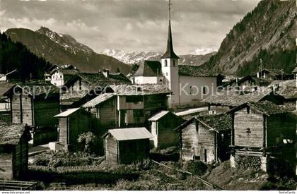Blatten Naters Kirche Faulhorn Mattwaldhorn Mischabel