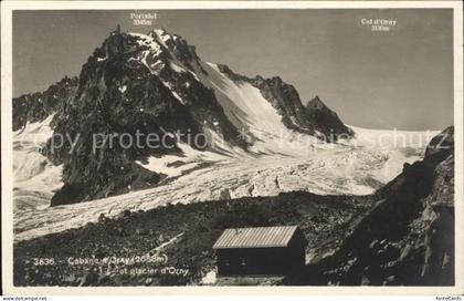 Cabane d Orny avec Glacier et Col d Orny