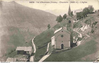 Chandolin 2000m Anniviers Sierre VS Eglise Kirche Val-d Anniviers Bergdorf Berge