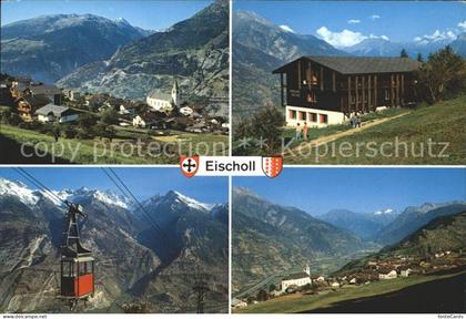 Eischoll Balmhorn Metjen Bietschhorn Rhonetal Seilbahn