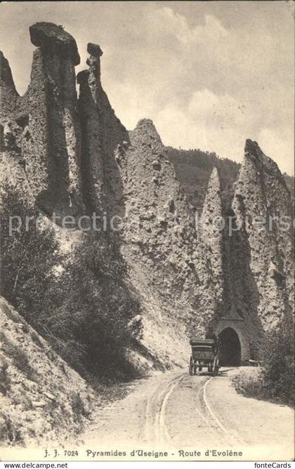 Euseigne Herens Pyramiden Route d  Evolene