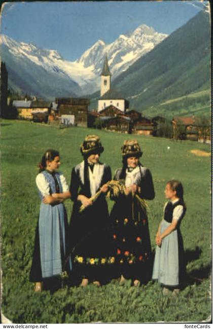 Fieschertal Loetschenluecke Loetschentalertracht x 1962