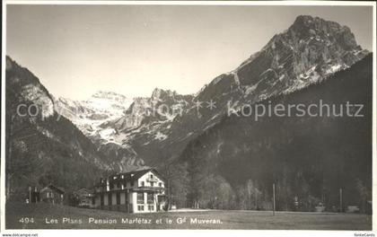 Les Plans Sembrancher Pension Marletaz et le Grand Muveran