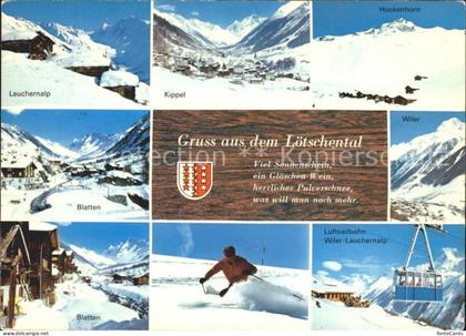 Loetschental Wiler Lauchernalp Seilbahn Kippel Blatten