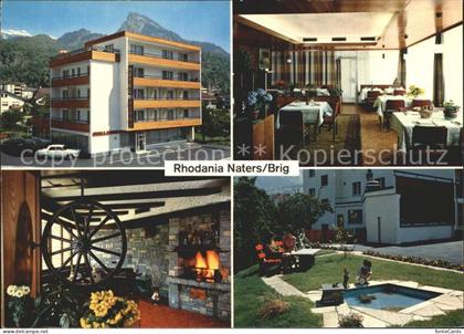 Naters Hotel Rhodania Restaurant Kaminzimmer