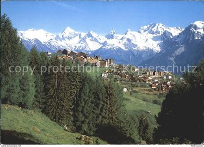 Nendaz La station de Nendaz et les Alpes