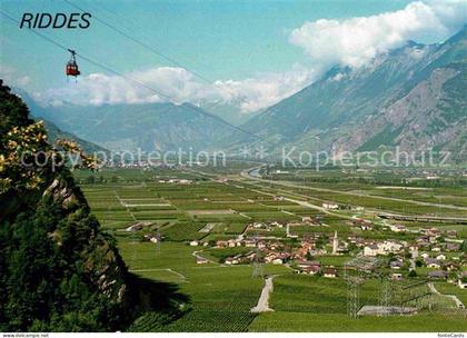 Riddes Fliegeraufnahme mit Seilbahn