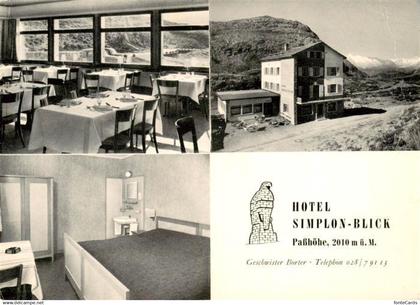Simplon 2500m VS Hotel Simplon Blick Passhoehe Gastraum Zimmer