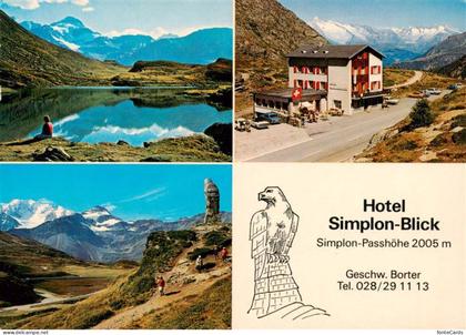 Simplon 2500m VS Hotel Simplon Blick Simplon Passhoehe